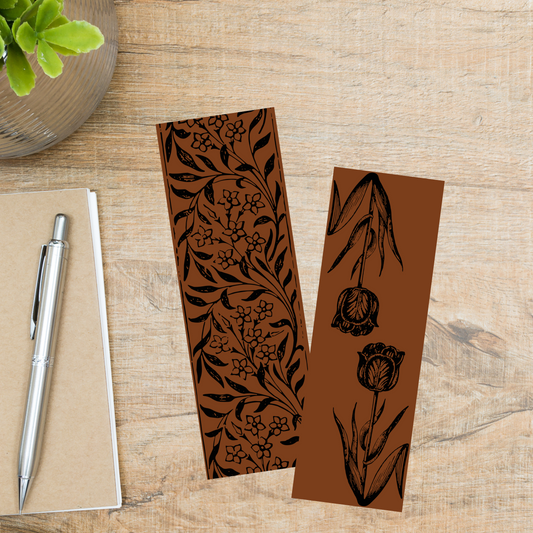 Vintage Floral Bookmarks- set of 8