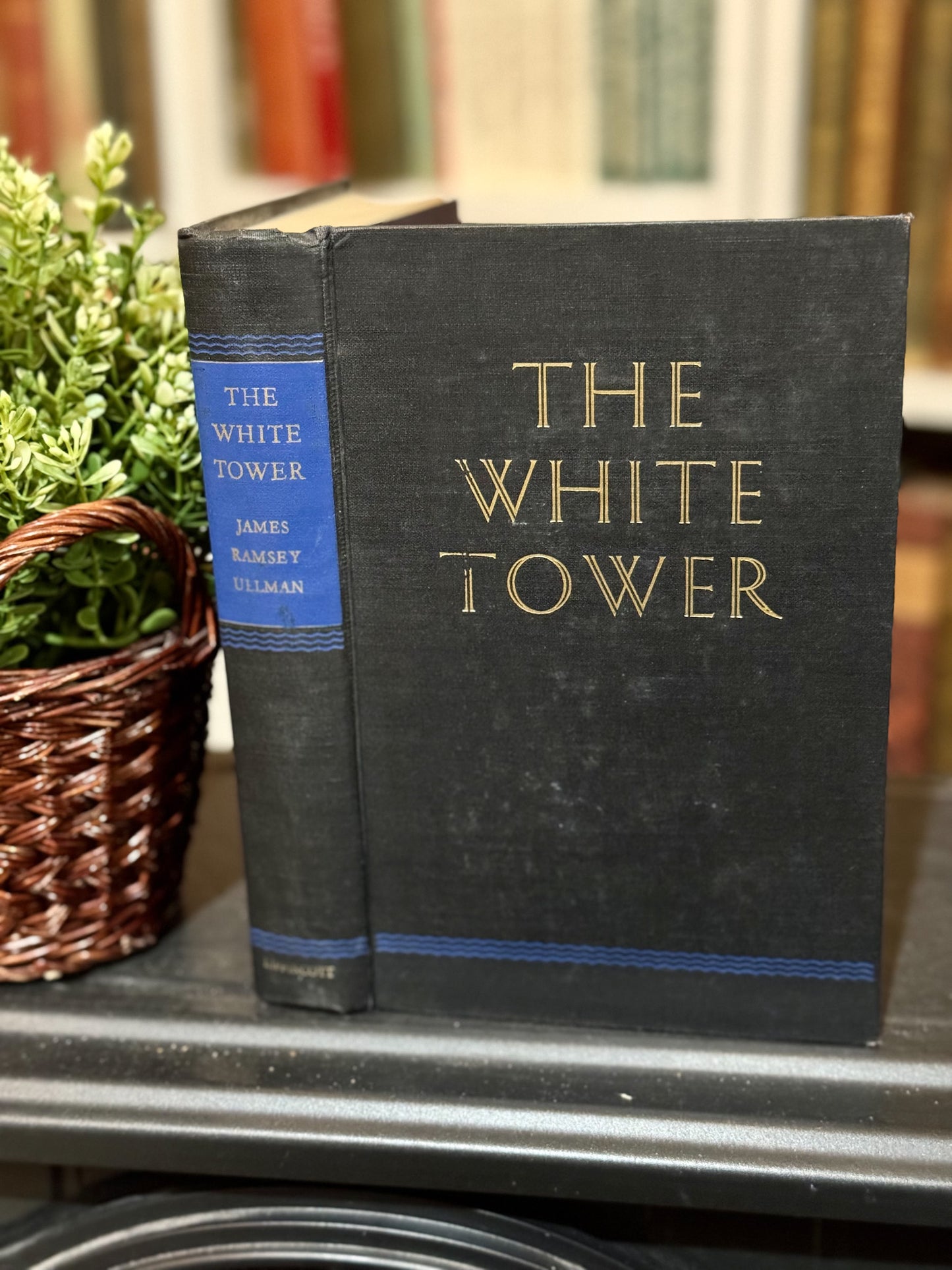 The White Tower Vintage Blue Book Stack